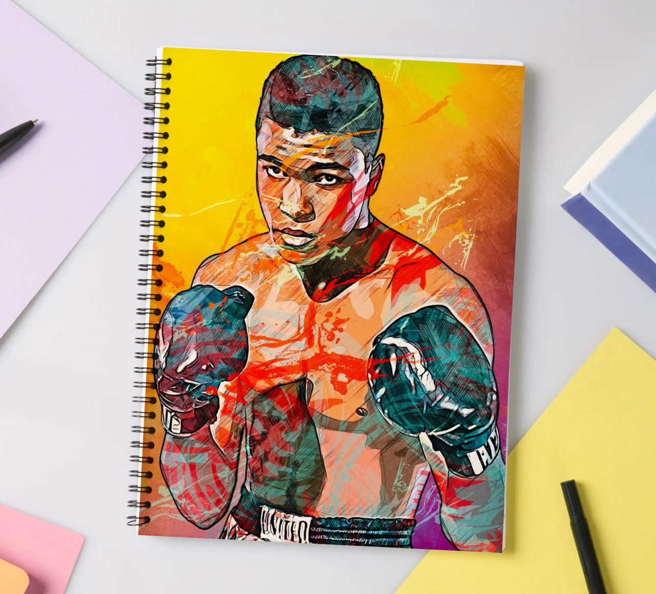 mohammad ali spiral notebook by tenten