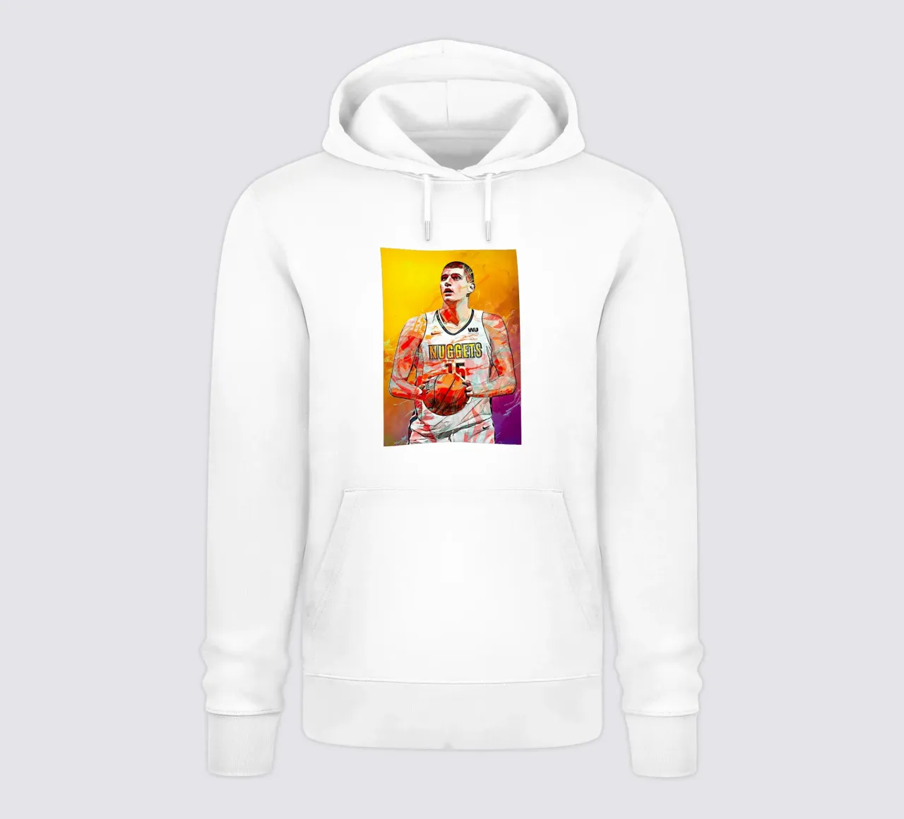 Nikola Jokic  Denver Nuggets felpa con cappuccio da tenten