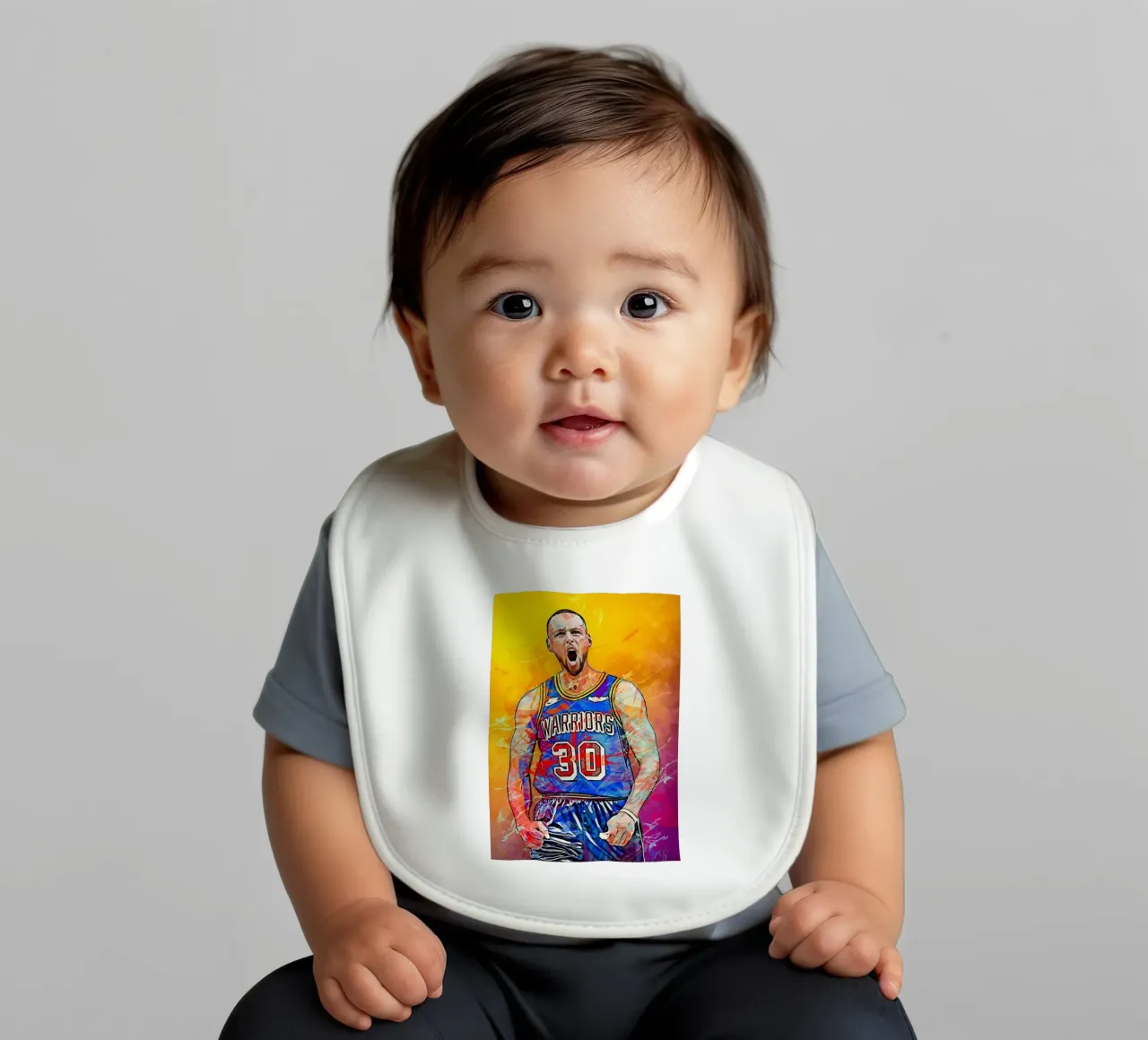 Stephen Curry Golden State Warriors bavaglino da tenten