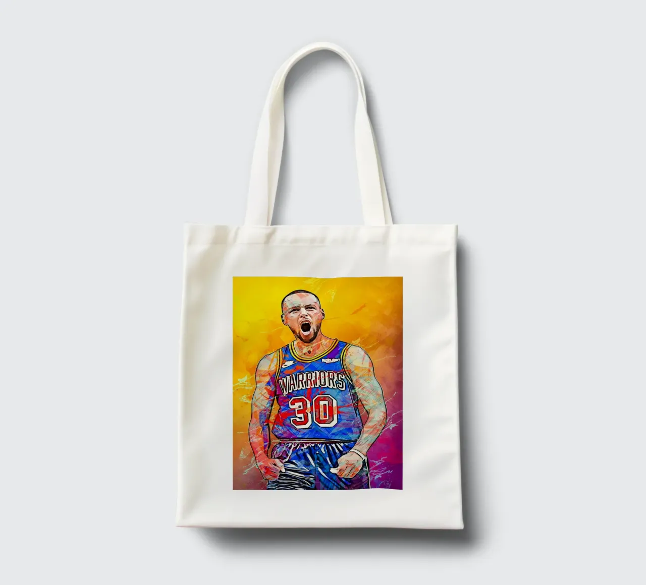 Stephen Curry Golden State Warriors tote bag by tenten
