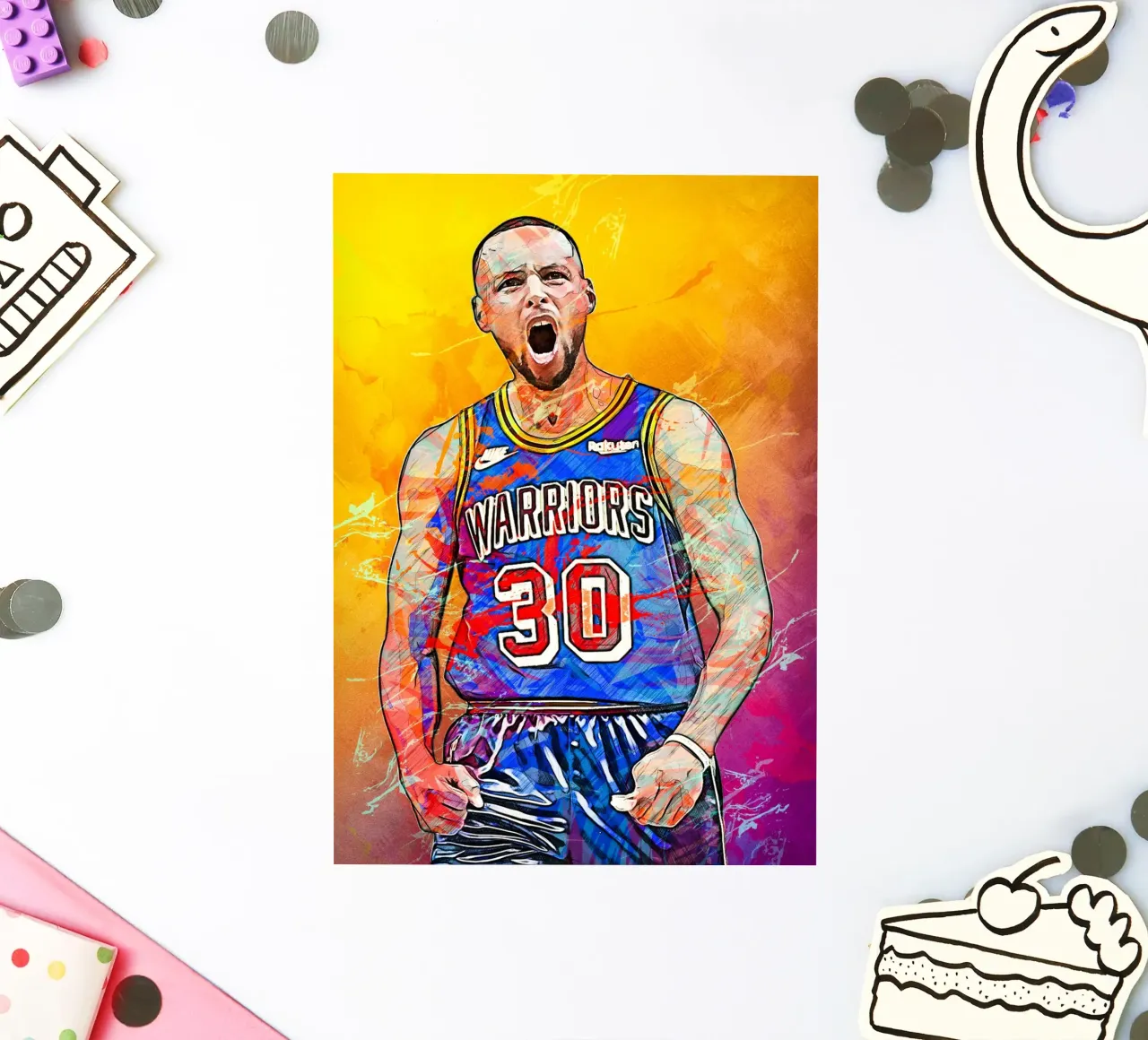 Stephen Curry Golden State Warriors sticker by tenten