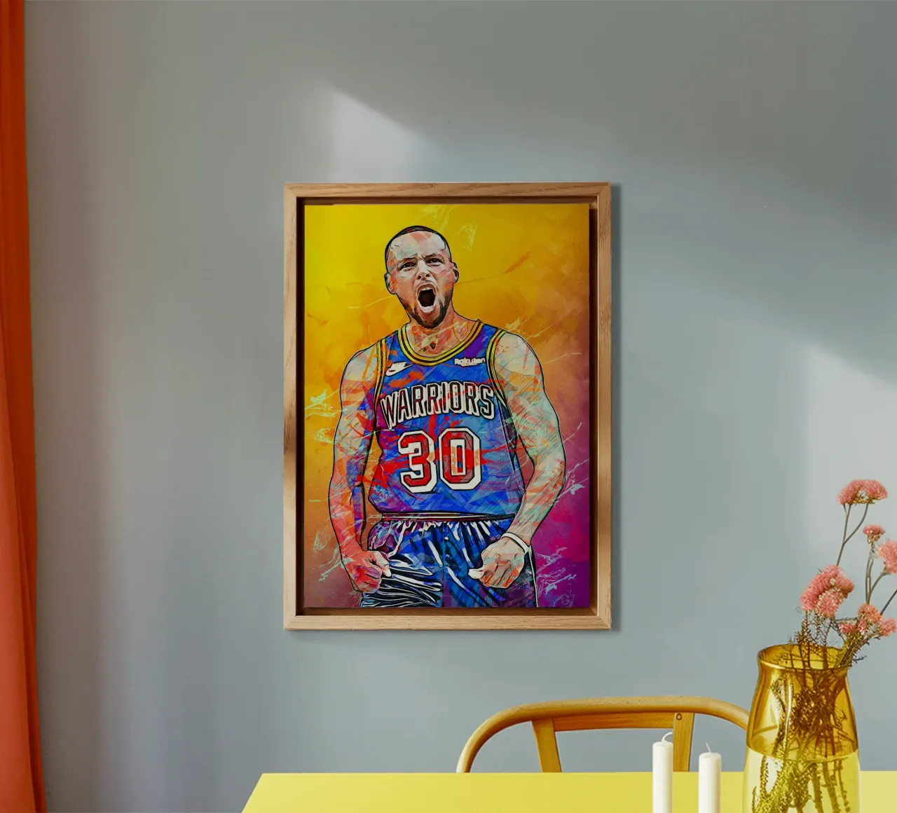 Stephen Curry Golden State Warriors alu-dibond by tenten