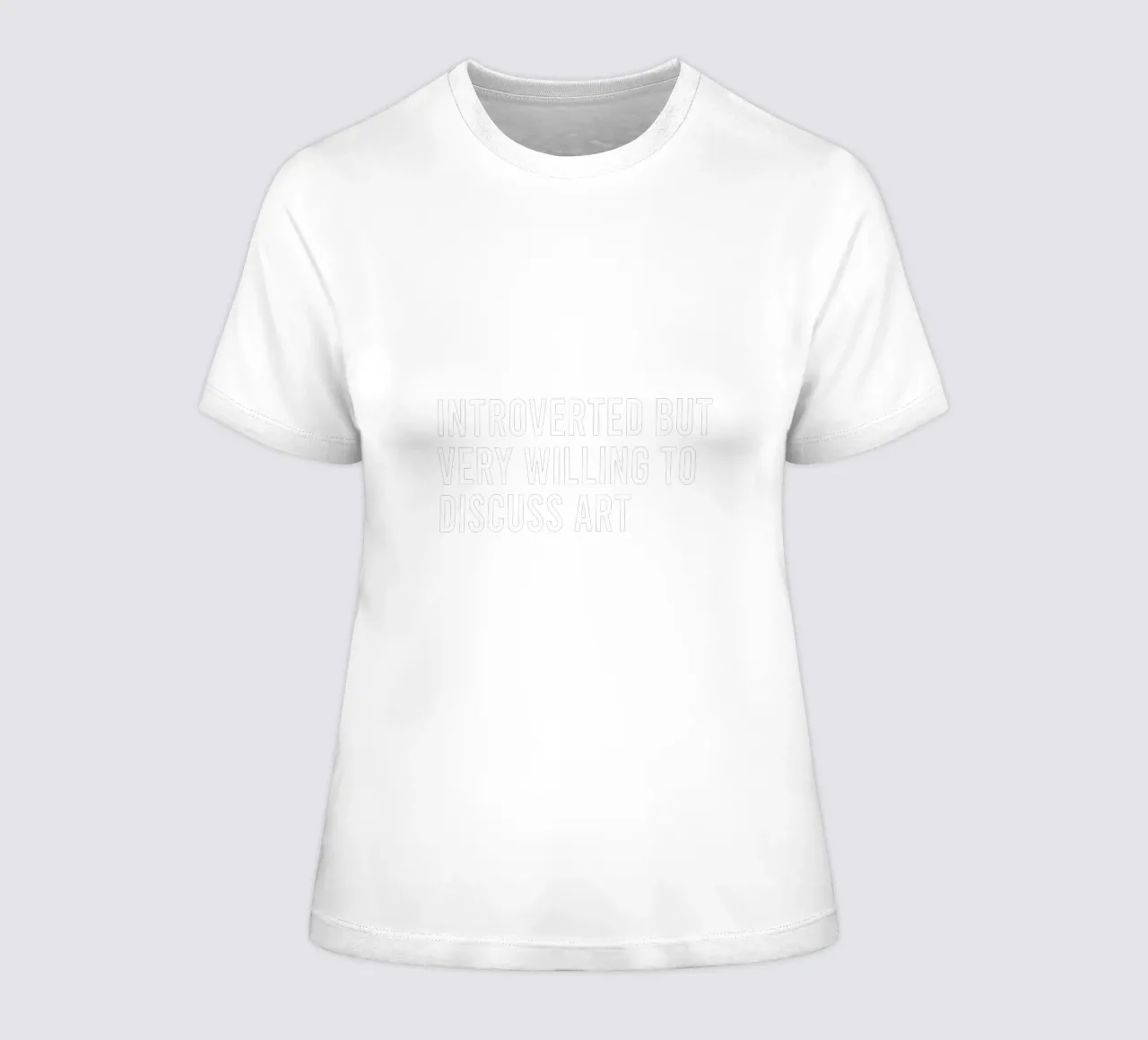 Introverted but very willing to discuss art t-shirt da donna da happieeagle