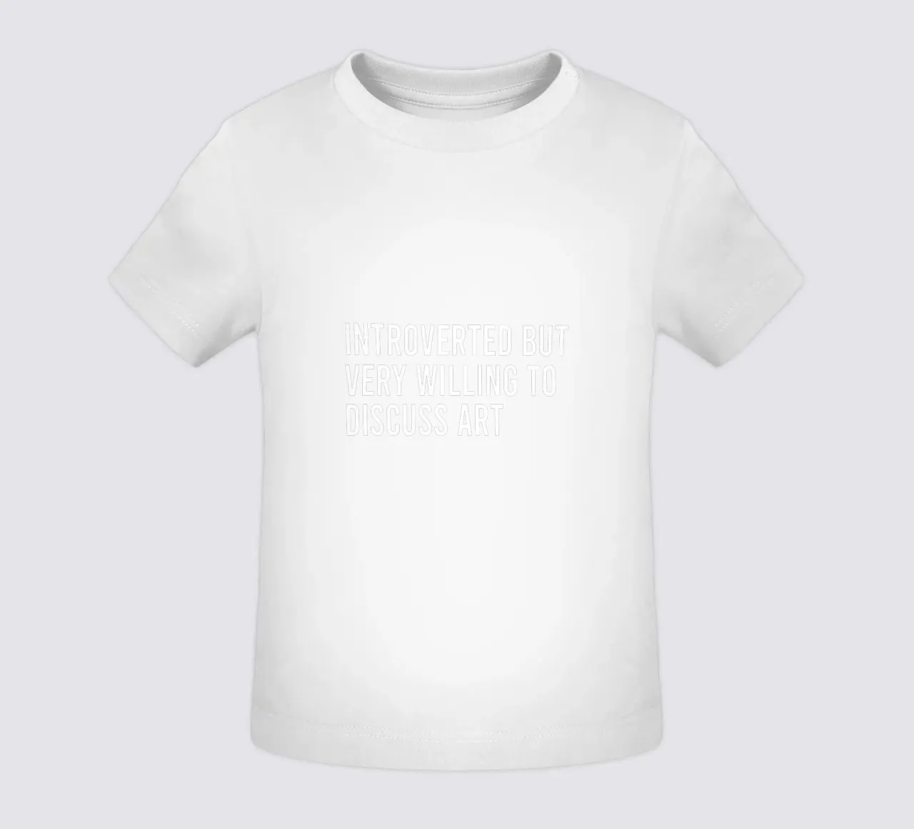 Introverted but very willing to discuss art maglietta neonato da happieeagle