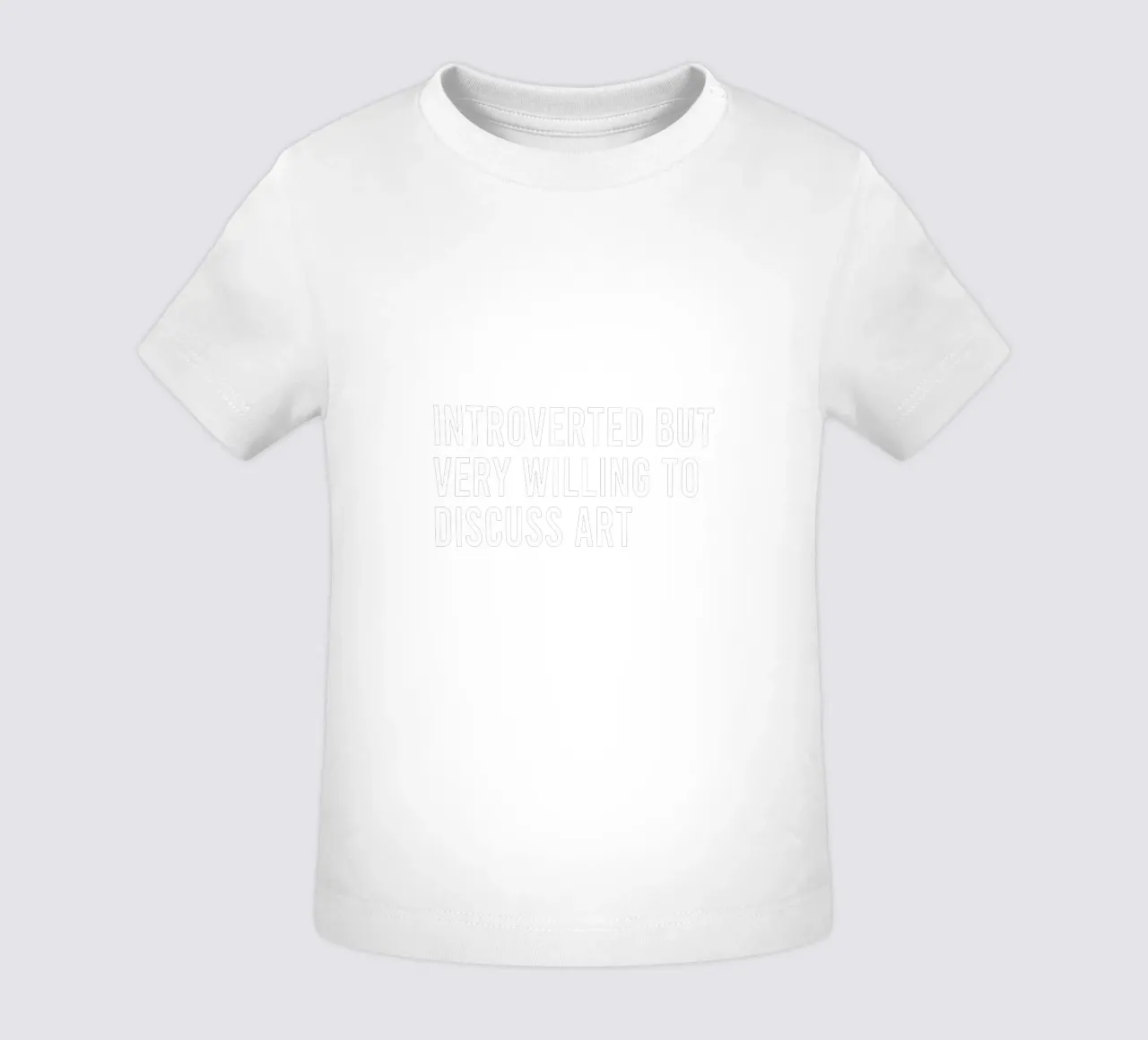 Introverted but very willing to discuss art Baby T-Shirt von happieeagle