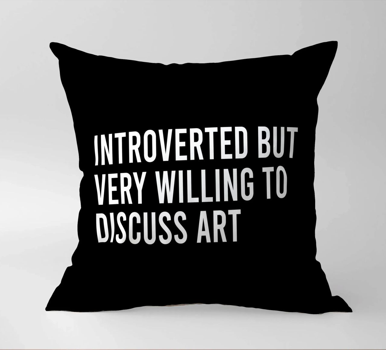 Introverted but very willing to discuss art cuscino da happieeagle
