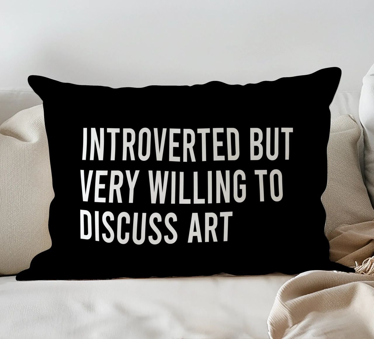 Introverted but very willing to discuss art cuscino da happieeagle