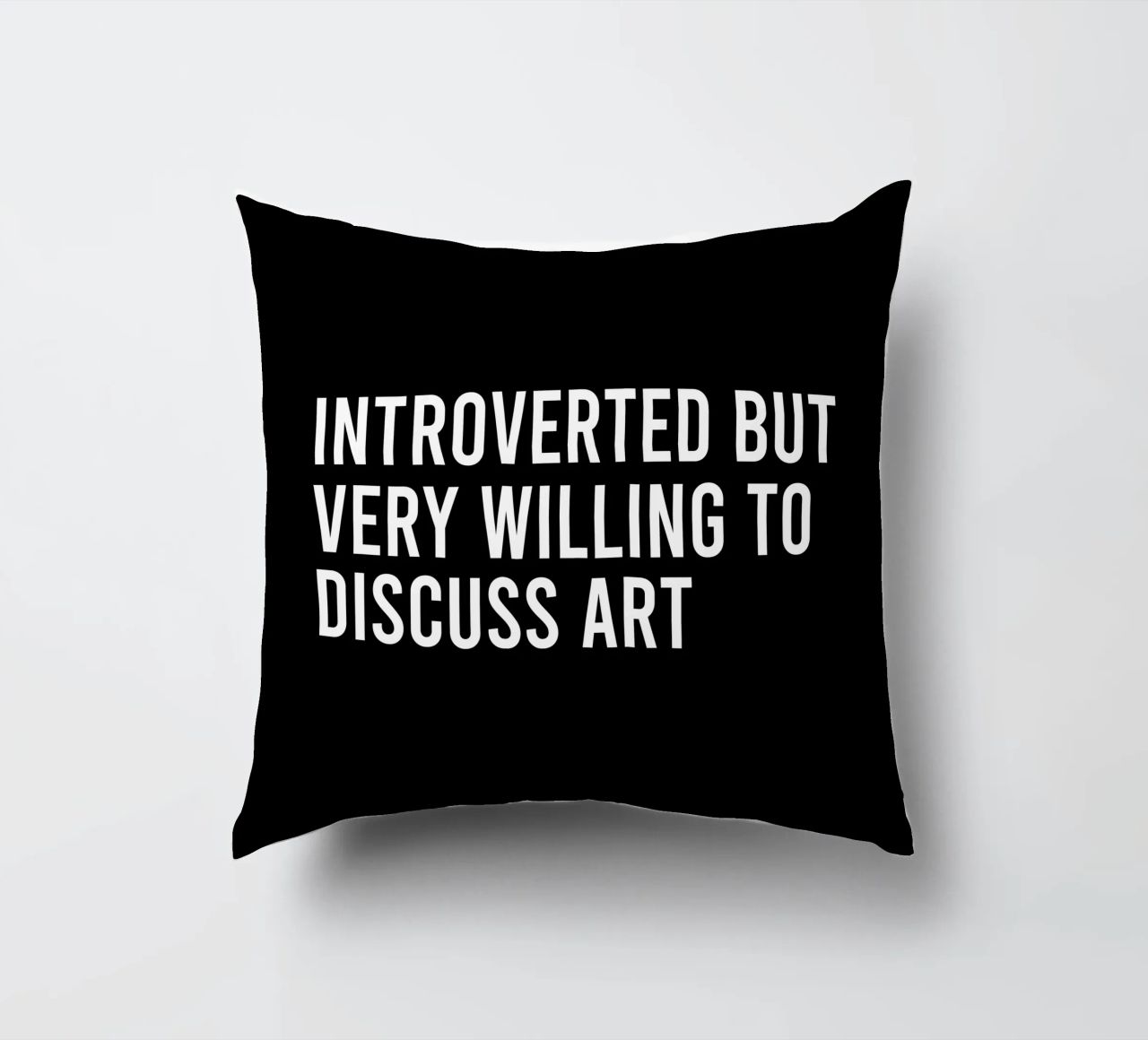 Introverted but very willing to discuss art cuscino da happieeagle