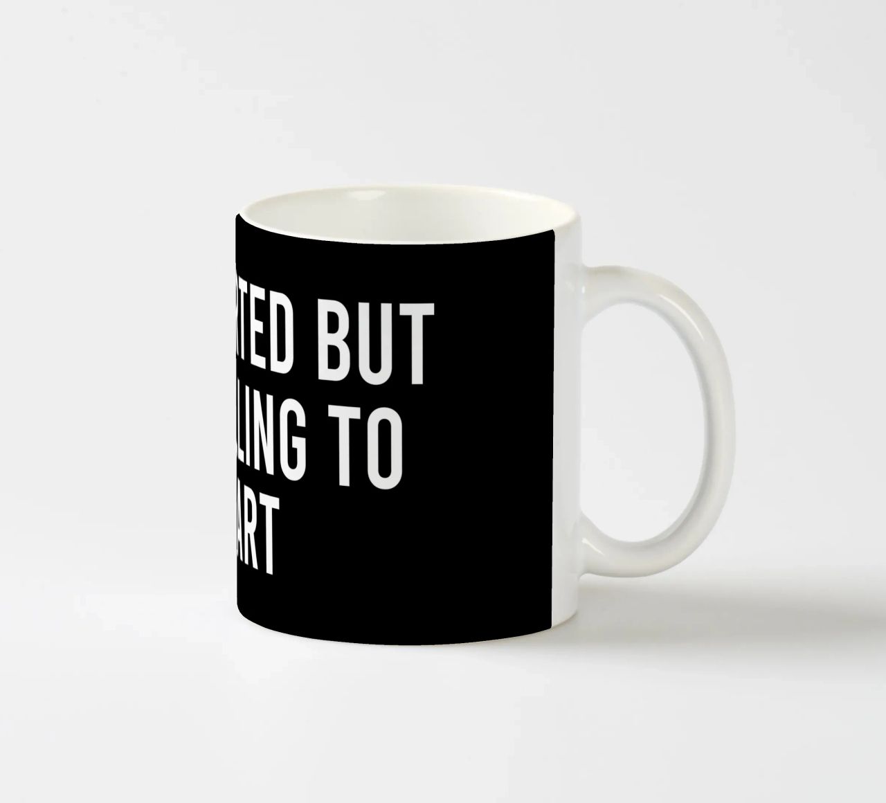 Introverted but very willing to discuss art tazza in ceramica da happieeagle