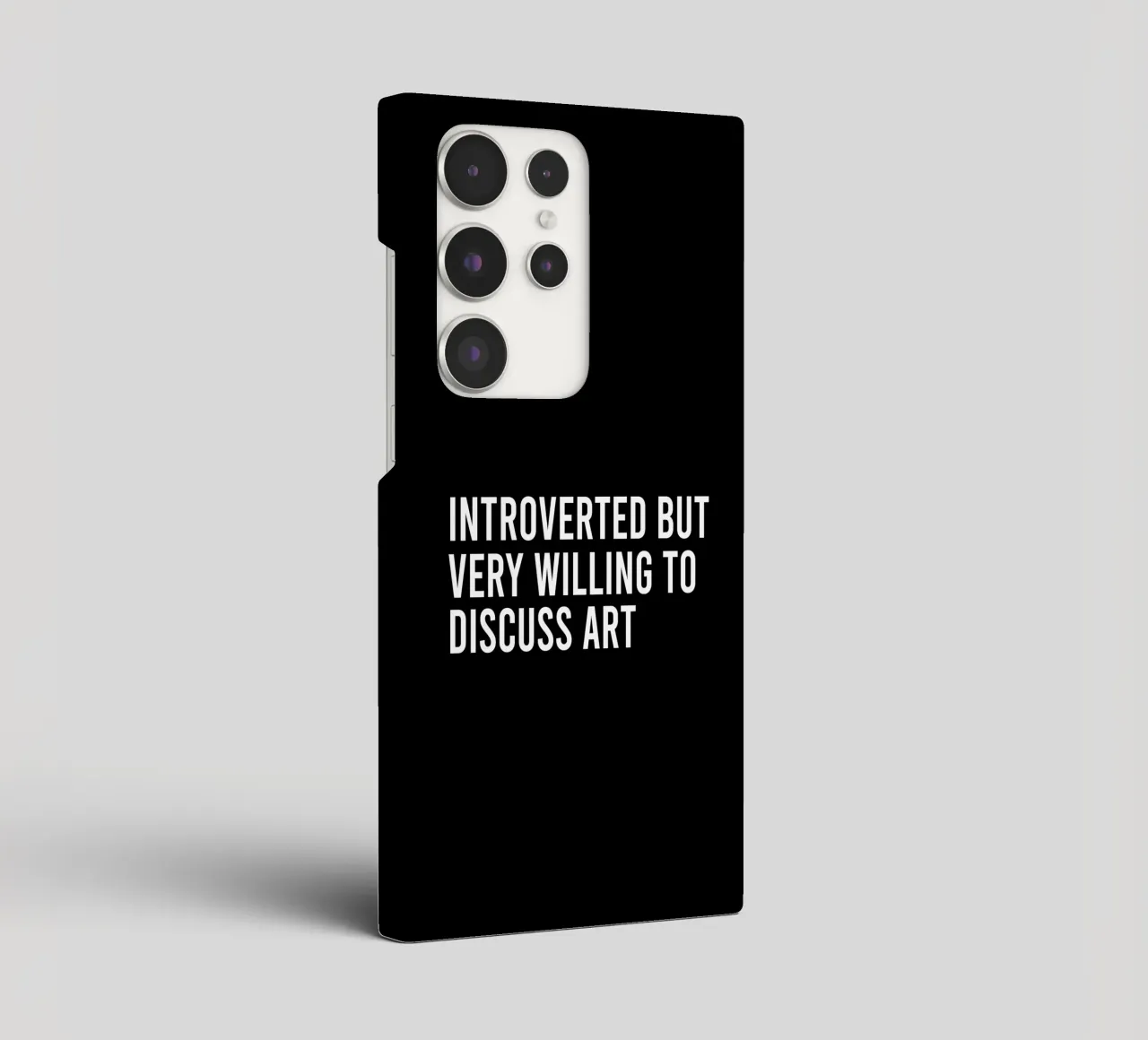 Introverted but very willing to discuss art Samsung Hülle von happieeagle