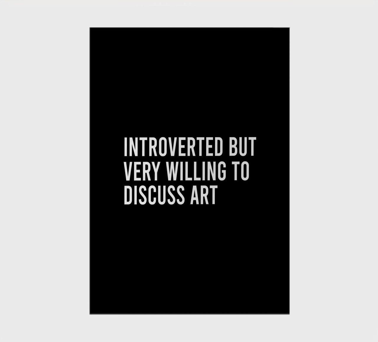 Introverted but very willing to discuss art notebook by happieeagle