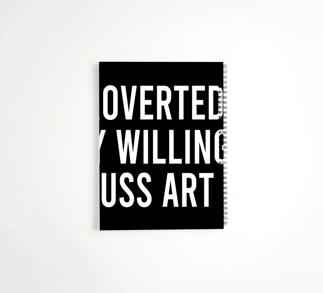 Introverted but very willing to discuss art spiral notebook by happieeagle