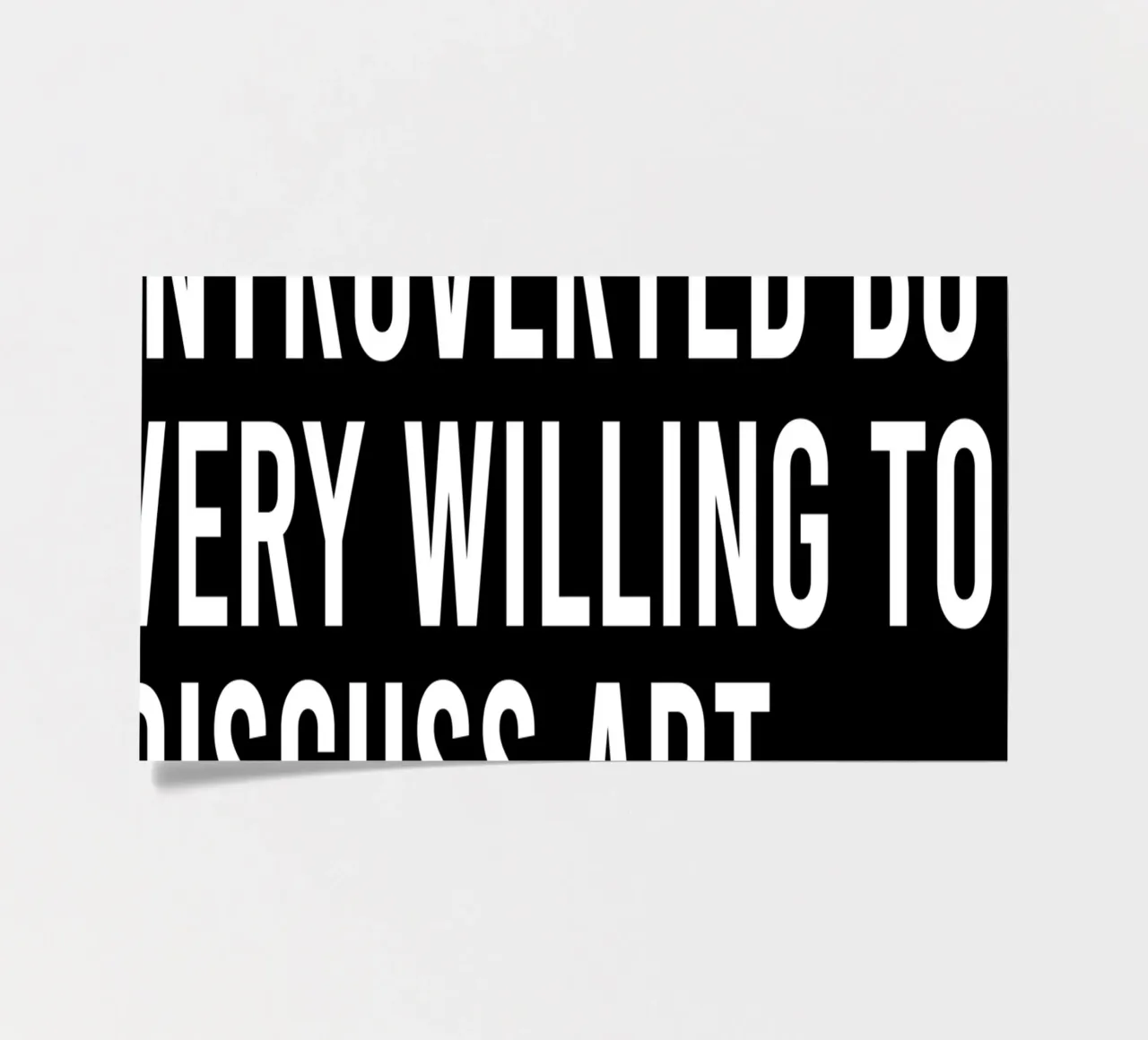 Introverted but very willing to discuss art Stickerbogen von happieeagle