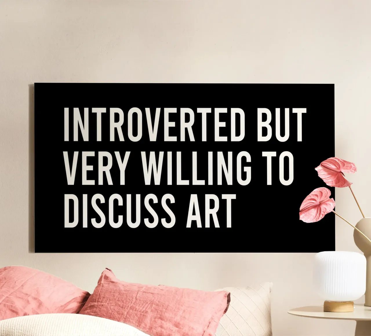Introverted but very willing to discuss art lienzo de happieeagle