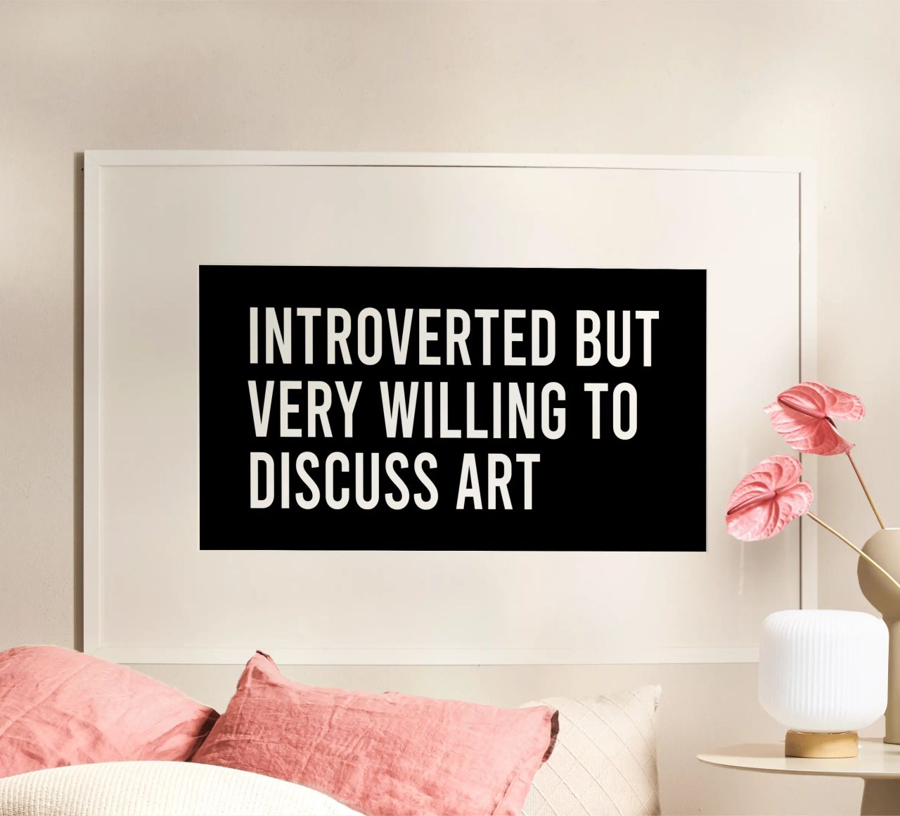 Introverted but very willing to discuss art poster da happieeagle