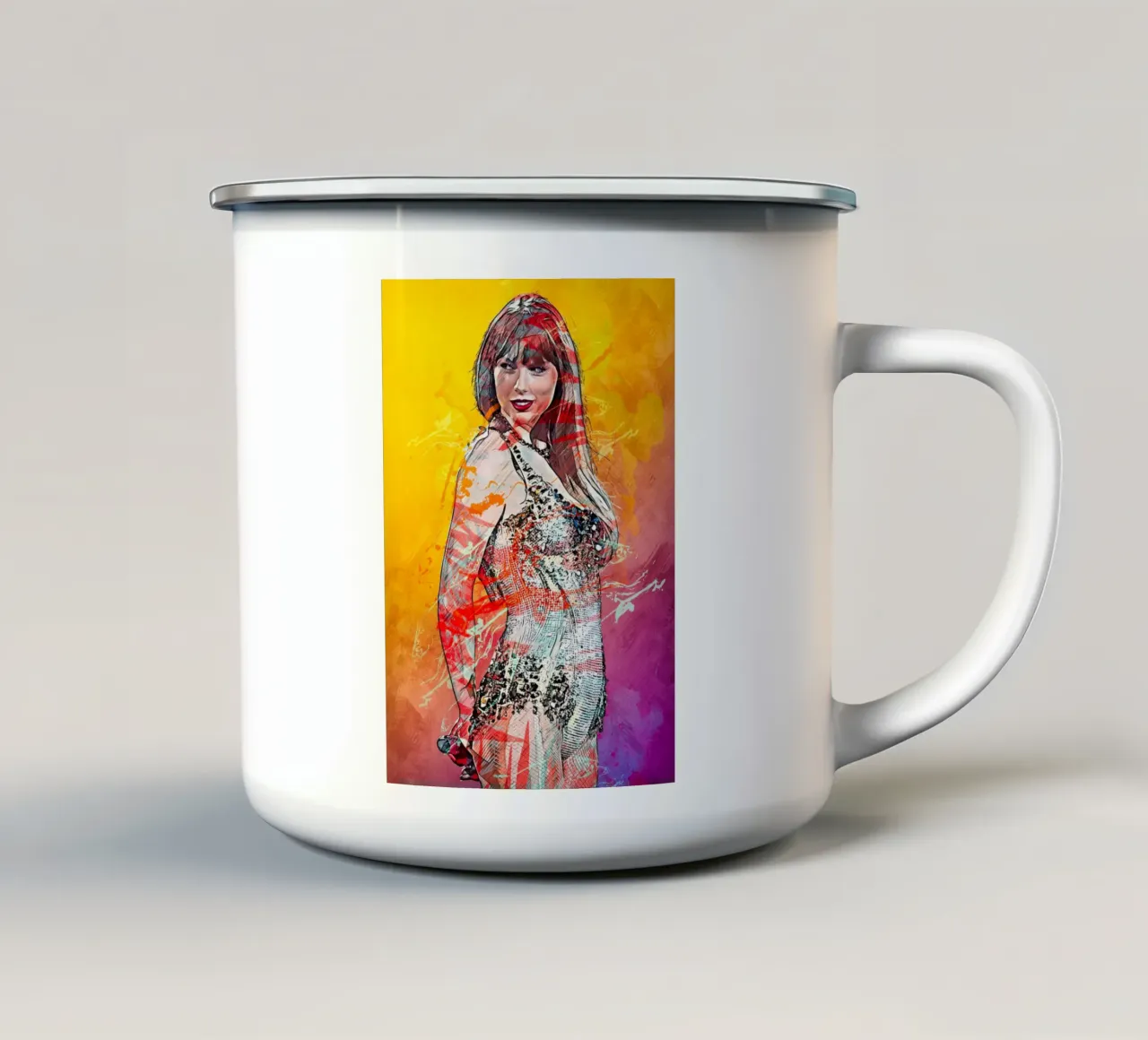 taylor swift eras tour emaille mok van tenten