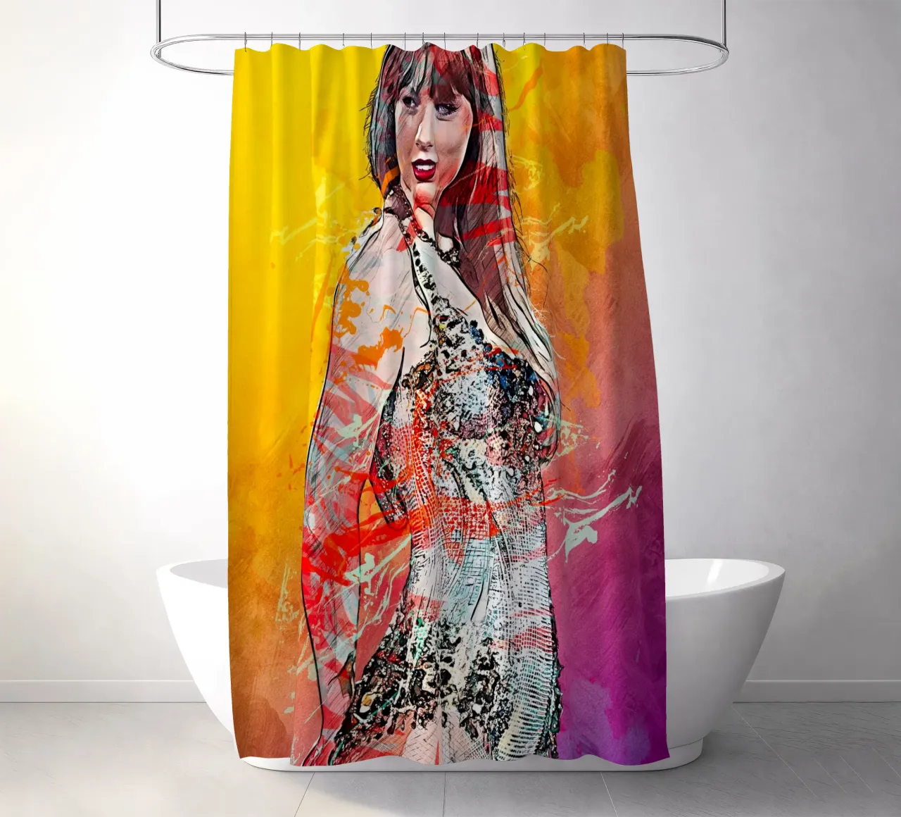 taylor swift eras tour tenda da doccia da tenten