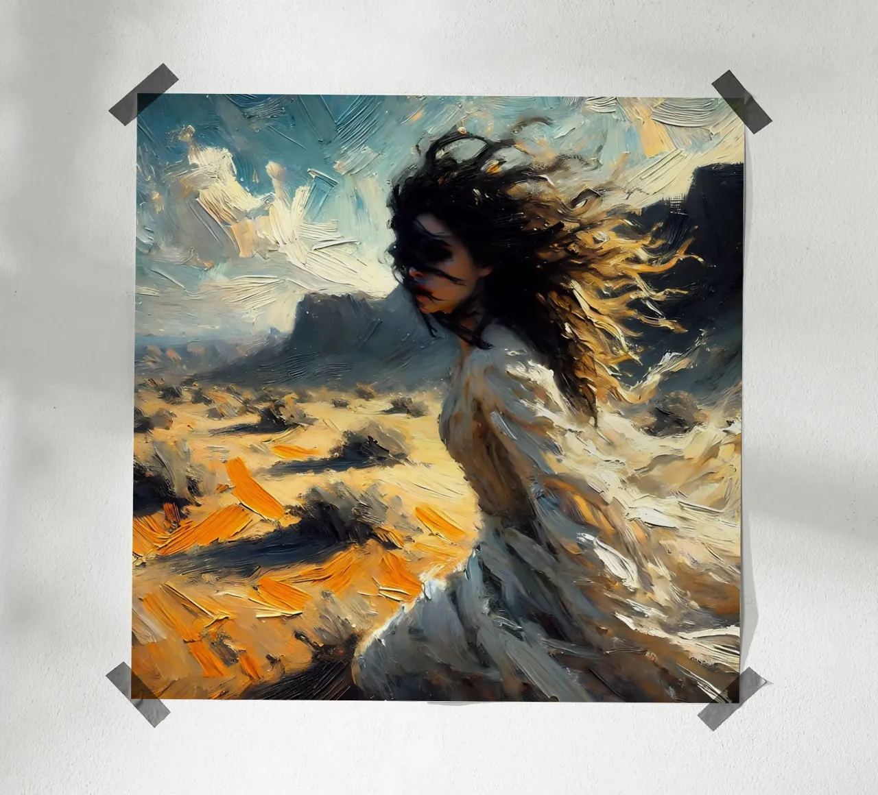 Principessa del deserto poster con telaio in alluminio da nomad