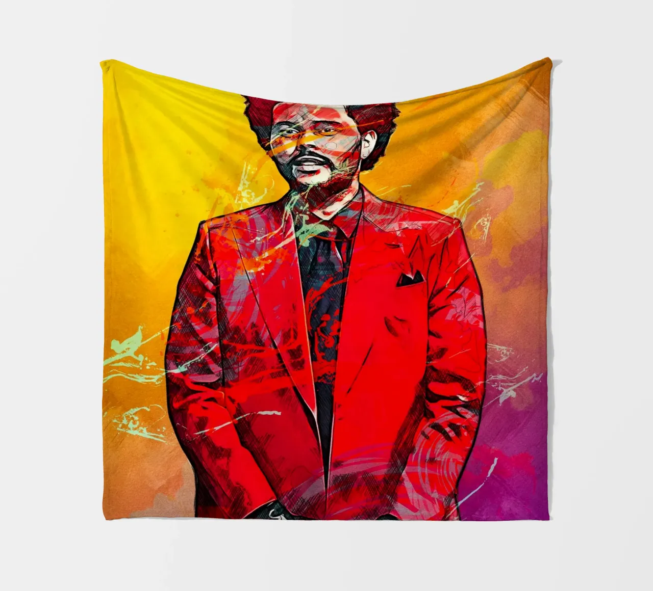the weeknd coperta in pile da tenten