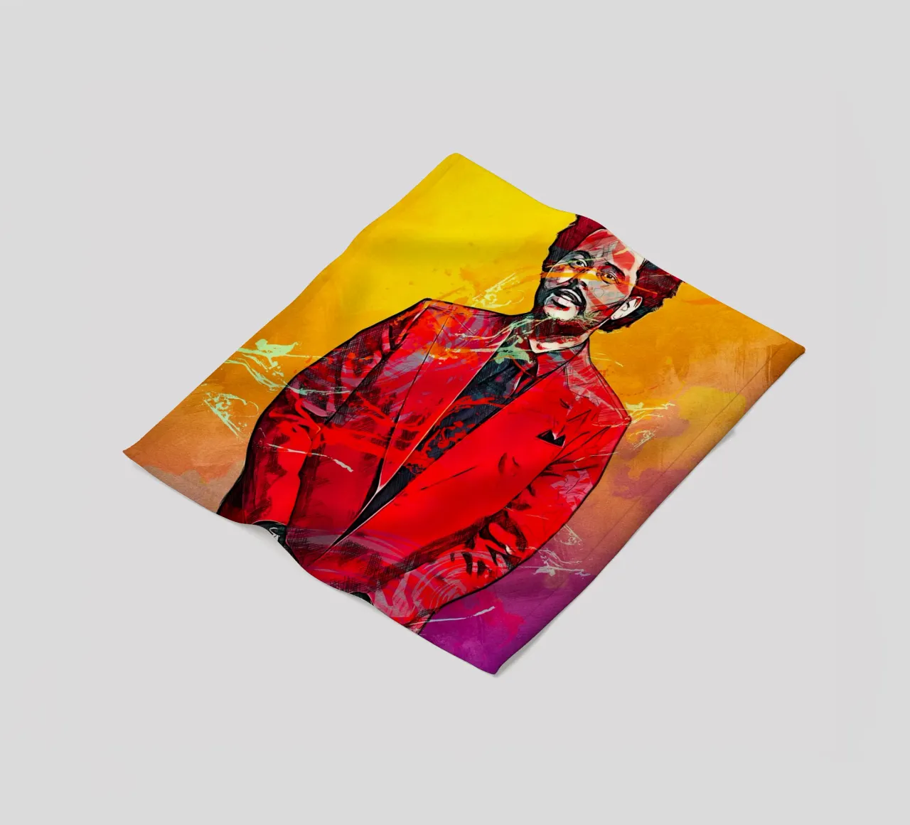 the weeknd coperta in pile da tenten