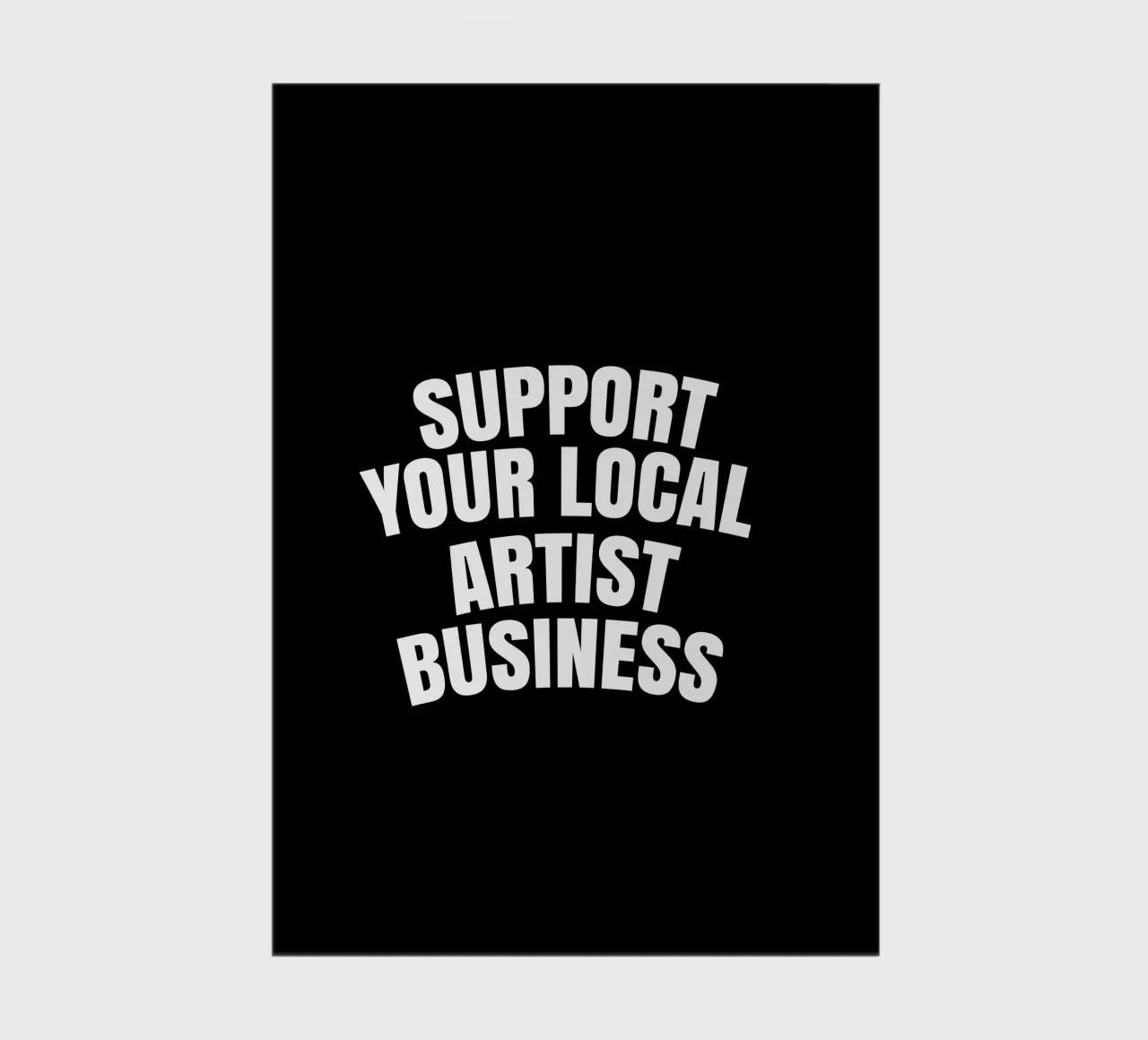 Support your local artist business notebook by happieeagle