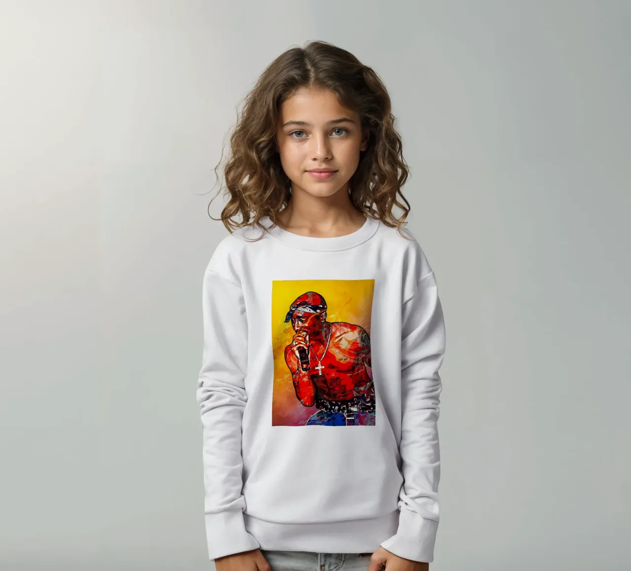 Tupac felpa bambino da tenten