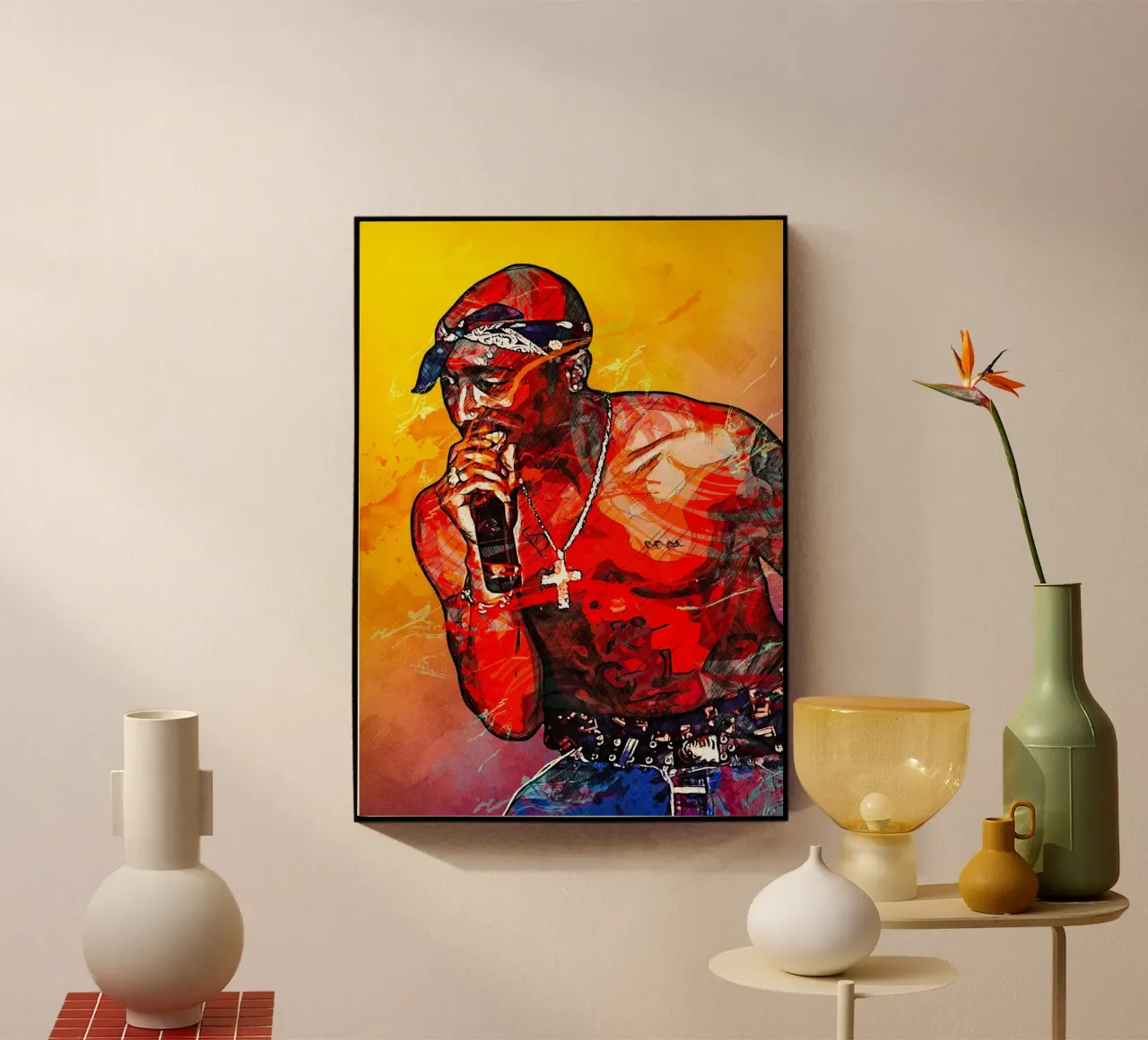 Tupac plexiglass da tenten
