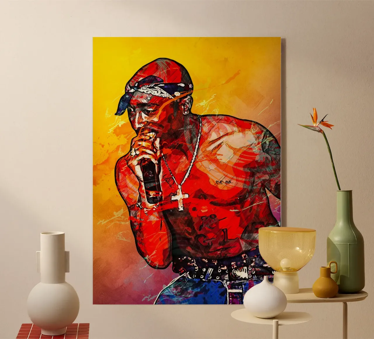 Tupac plexiglass da tenten