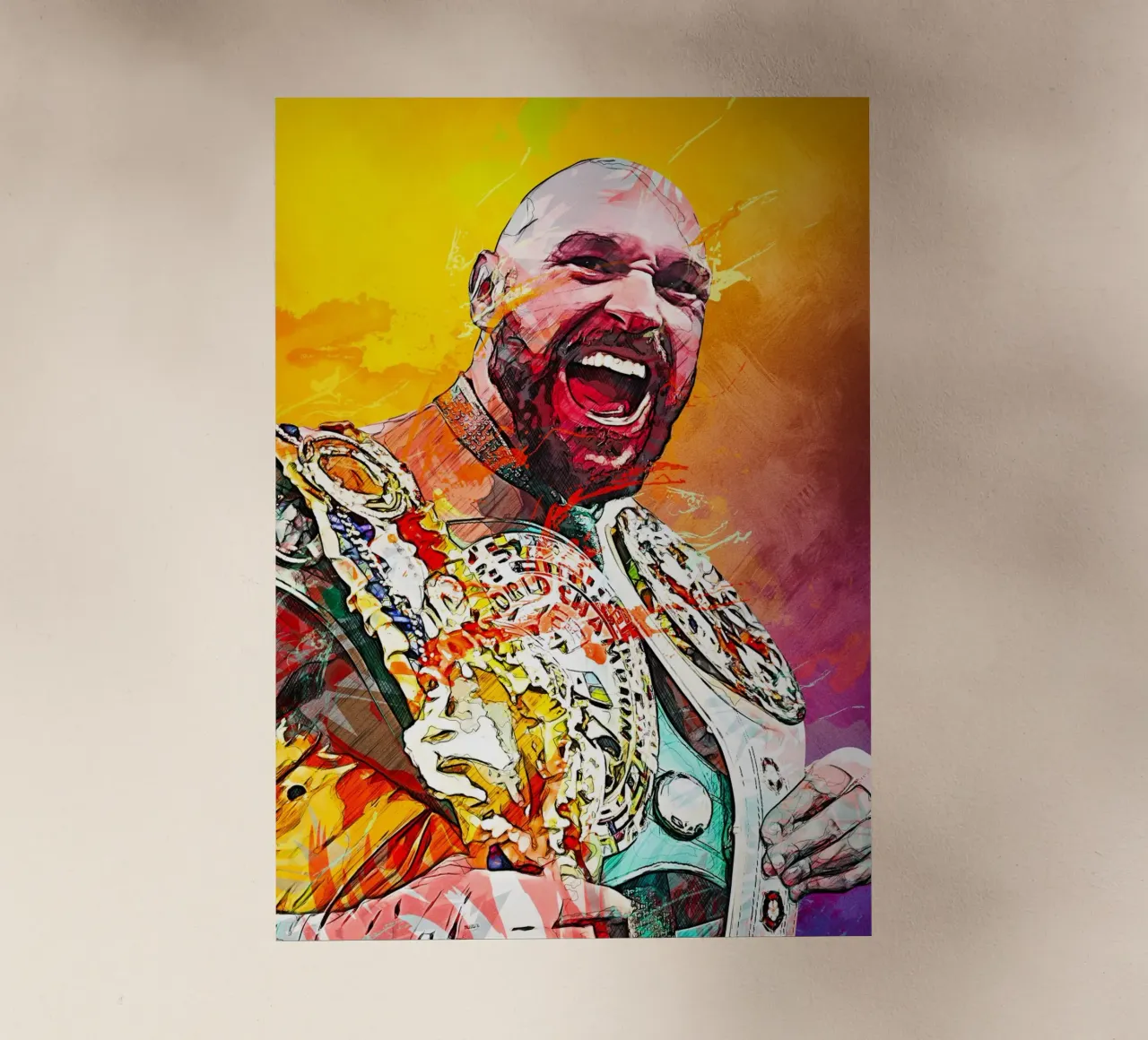 Tyson Fury pellicola backlit da tenten