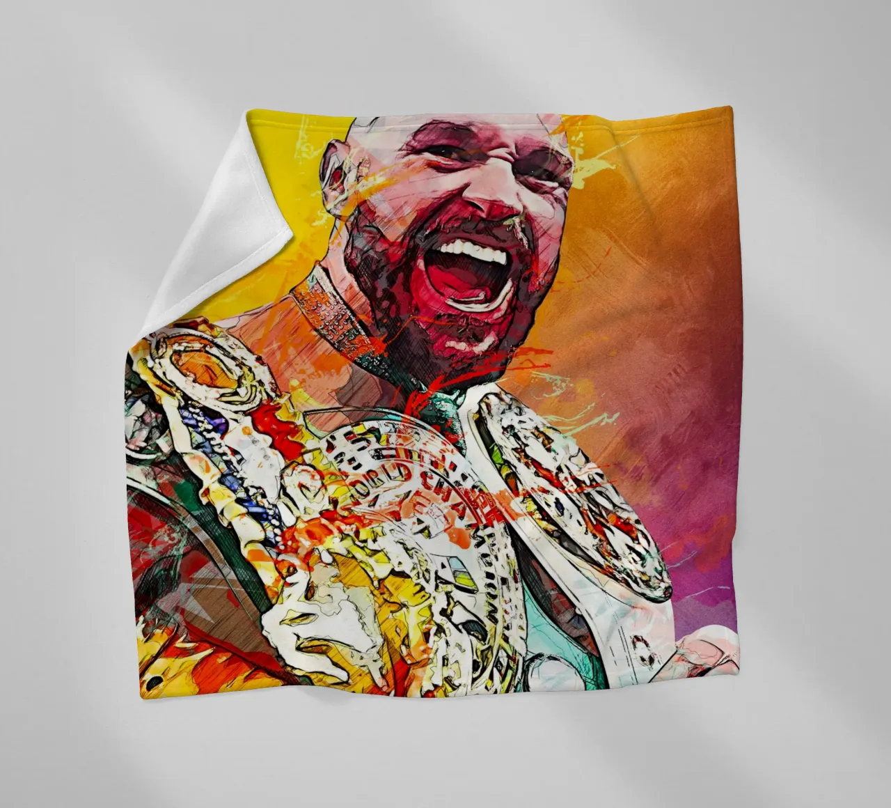 Tyson Fury coperta in pile da tenten