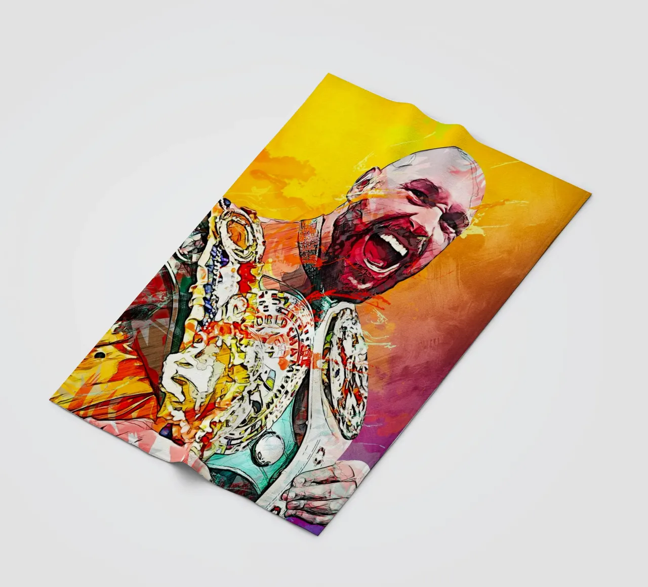 Tyson Fury coperta in pile da tenten