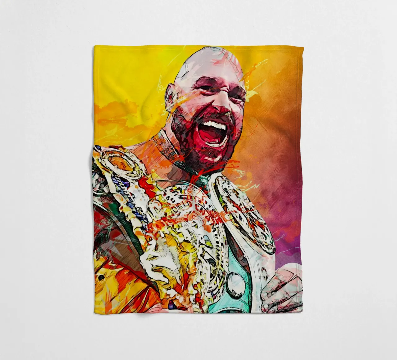 Tyson Fury coperta in pile da tenten
