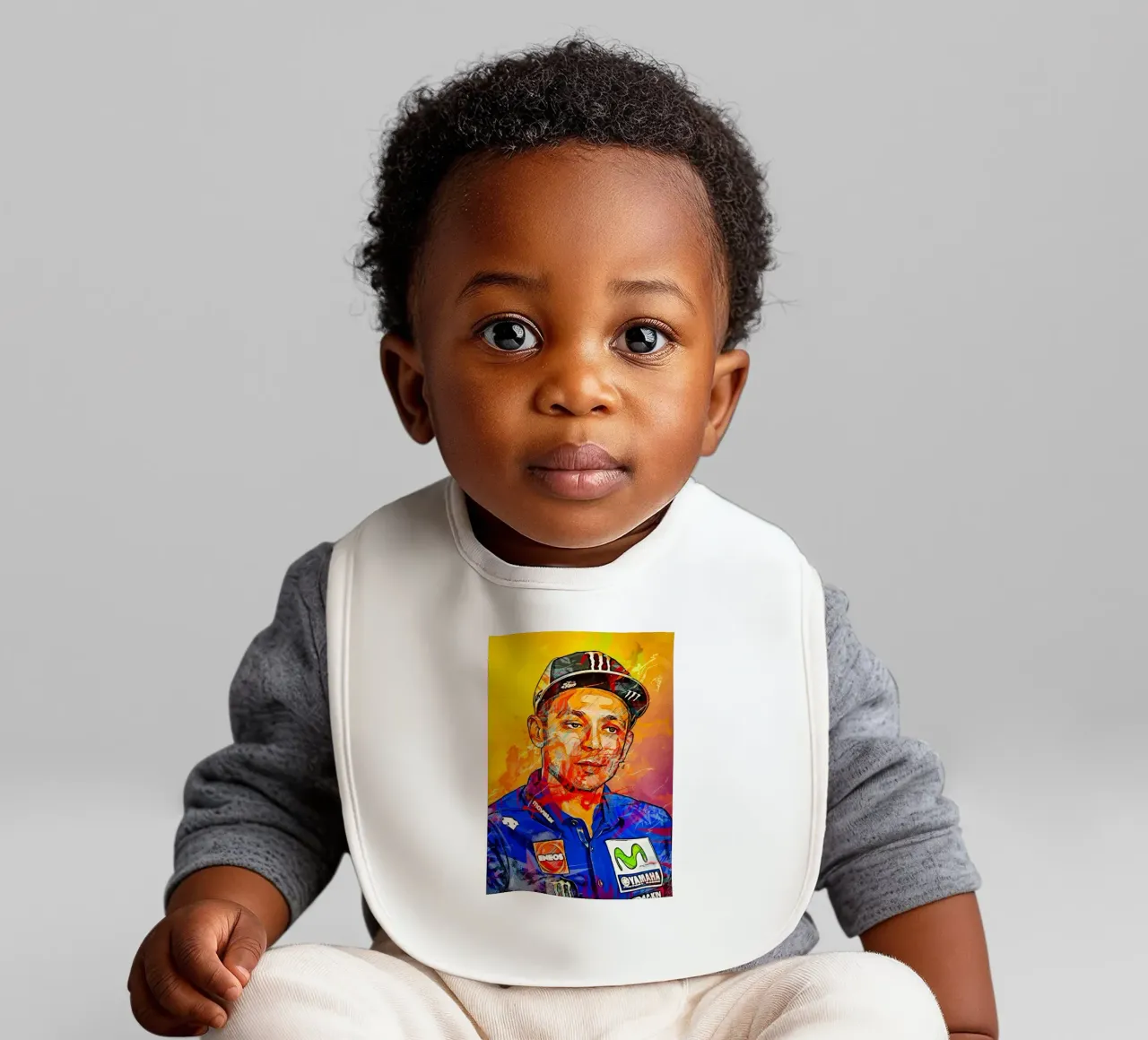 Valentino Rossi baby bib by tenten