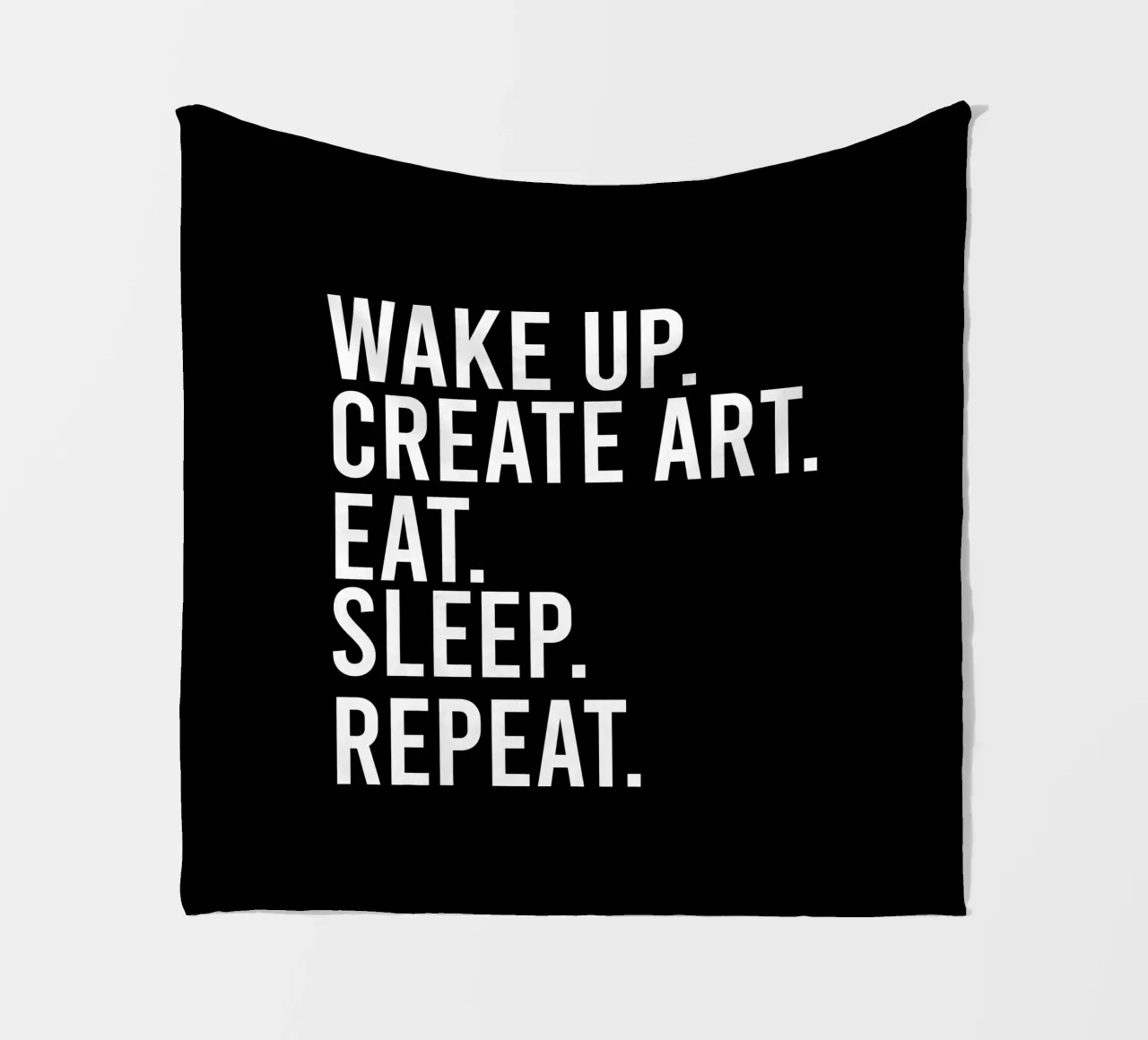 Wake up create art eat sleep repeat coperta in pile da happieeagle