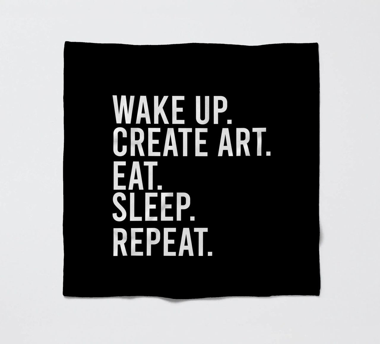 Wake up create art eat sleep repeat coperta in pile da happieeagle