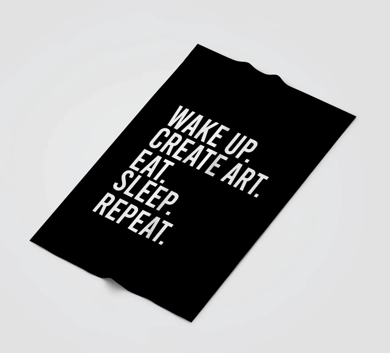 Wake up create art eat sleep repeat coperta in pile da happieeagle