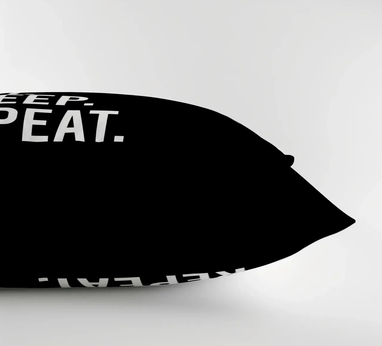 Wake up create art eat sleep repeat Kissen von happieeagle