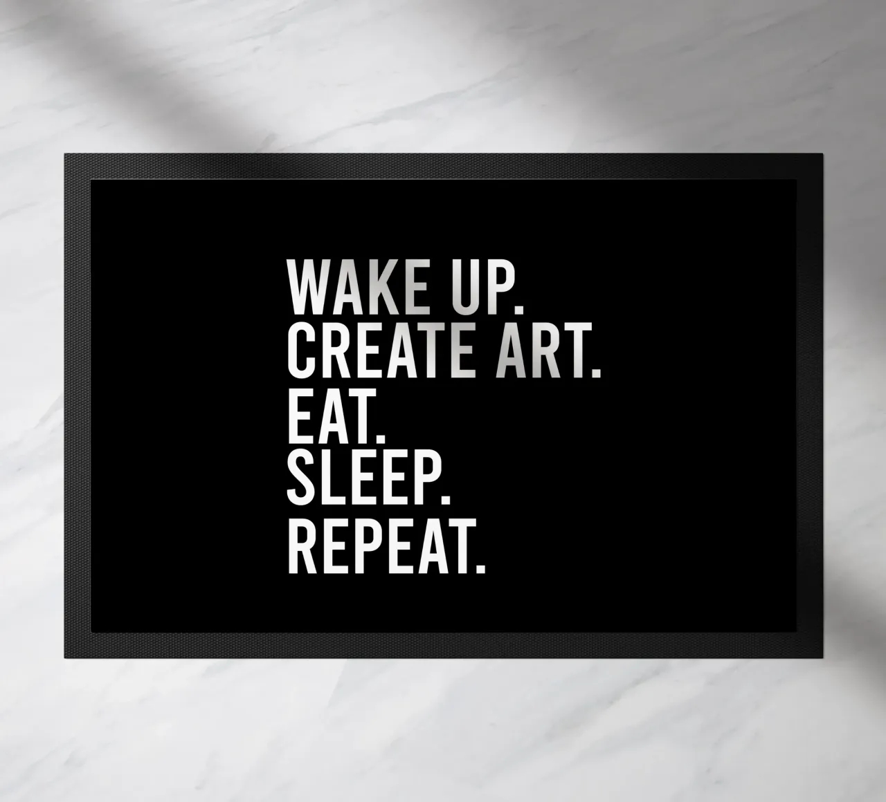 Wake up create art eat sleep repeat zerbino da happieeagle