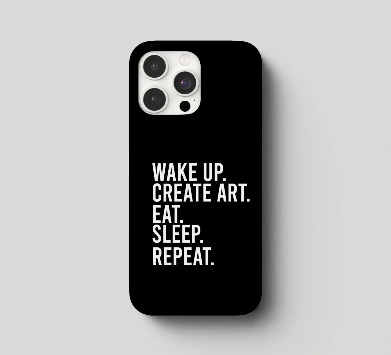Wake up create art eat sleep repeat cover iphone da happieeagle
