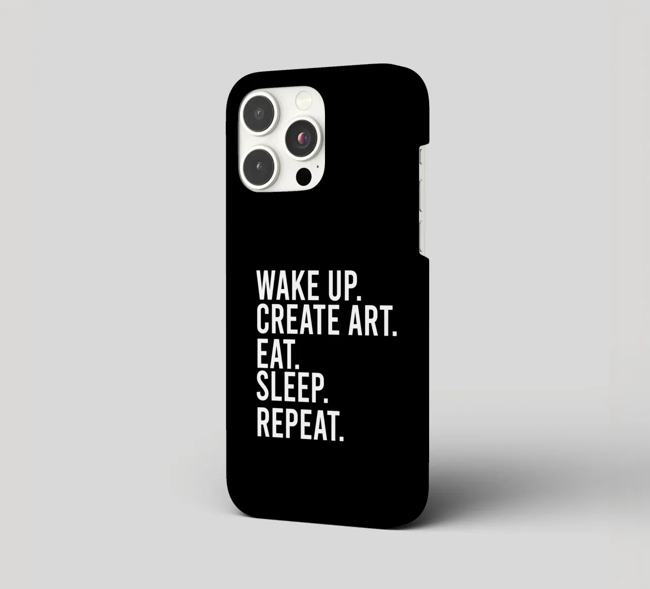 Wake up create art eat sleep repeat cover iphone da happieeagle