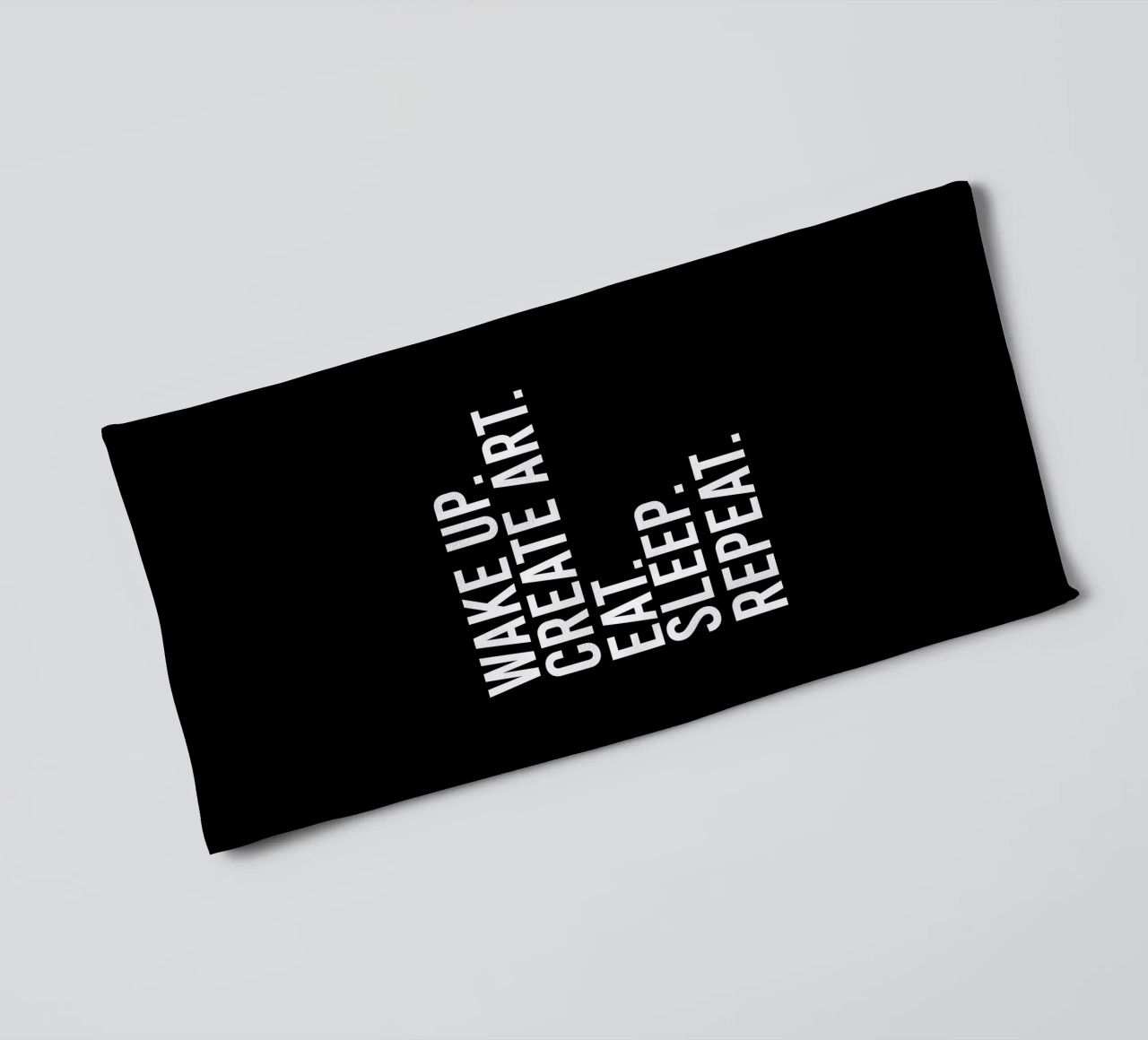 Wake up create art eat sleep repeat asciugamano da bagno da happieeagle