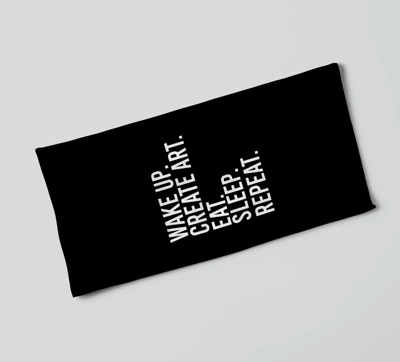 Wake up create art eat sleep repeat asciugamano da bagno da happieeagle