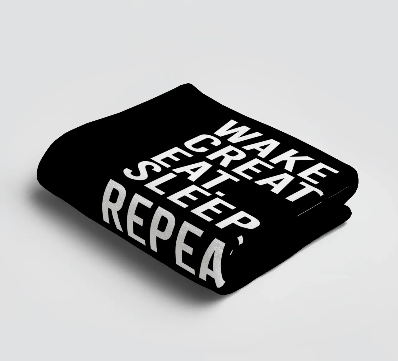 Wake up create art eat sleep repeat asciugamano da bagno da happieeagle