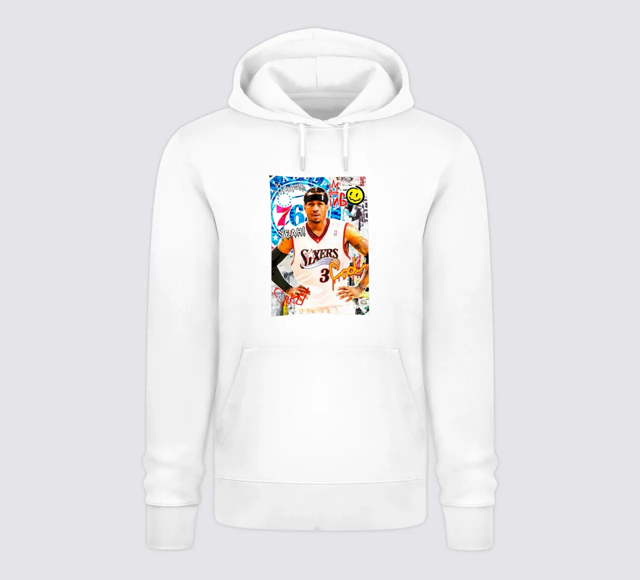 Allen Iverson Philadelphia Sixers 2 felpa con cappuccio da tenten