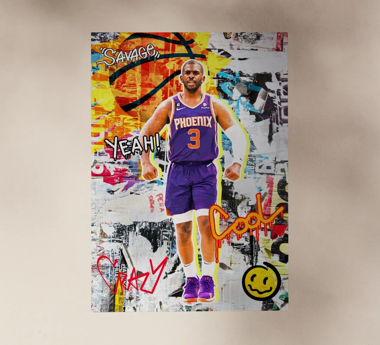 Chris Paul Phoenix Suns 2 pellicola backlit da tenten