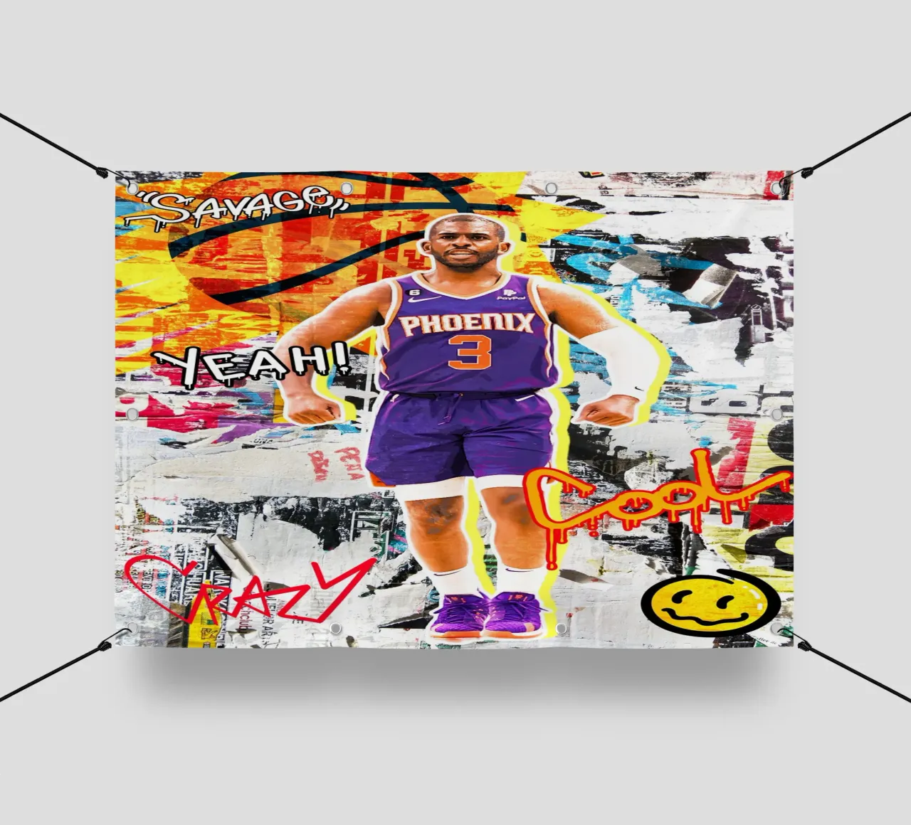 Chris Paul Phoenix Suns 2 telo in pvc da tenten