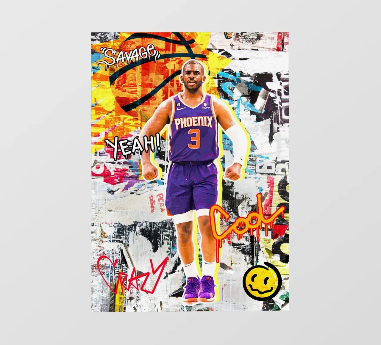 Chris Paul Phoenix Suns 2 telo in pvc da tenten