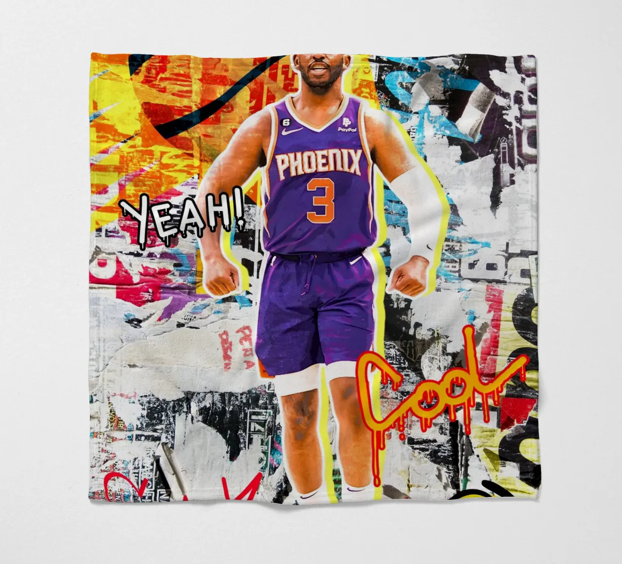Chris Paul Phoenix Suns 2 coperta in pile da tenten