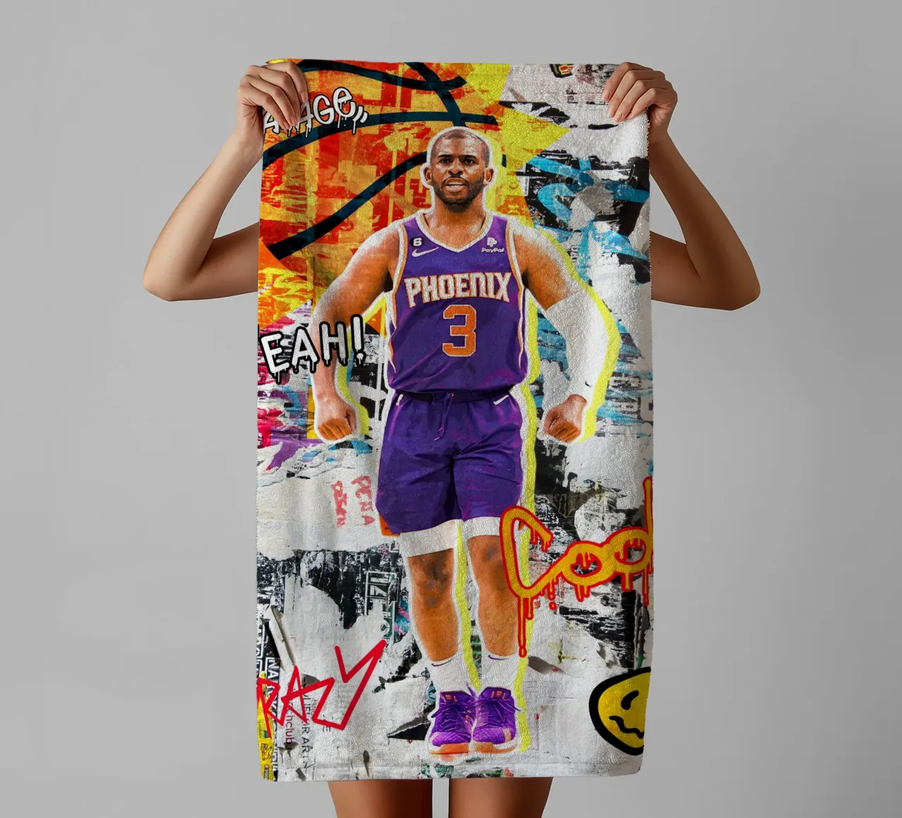 Chris Paul Phoenix Suns 2 asciugamano da bagno da tenten