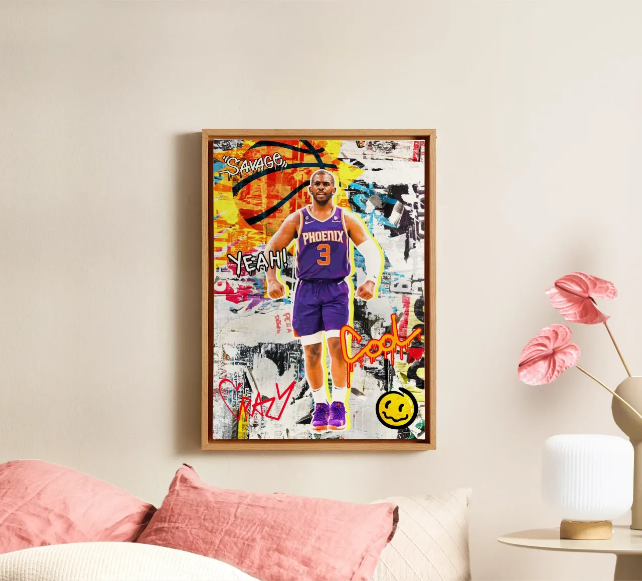 Chris Paul Phoenix Suns 2 canvas by tenten